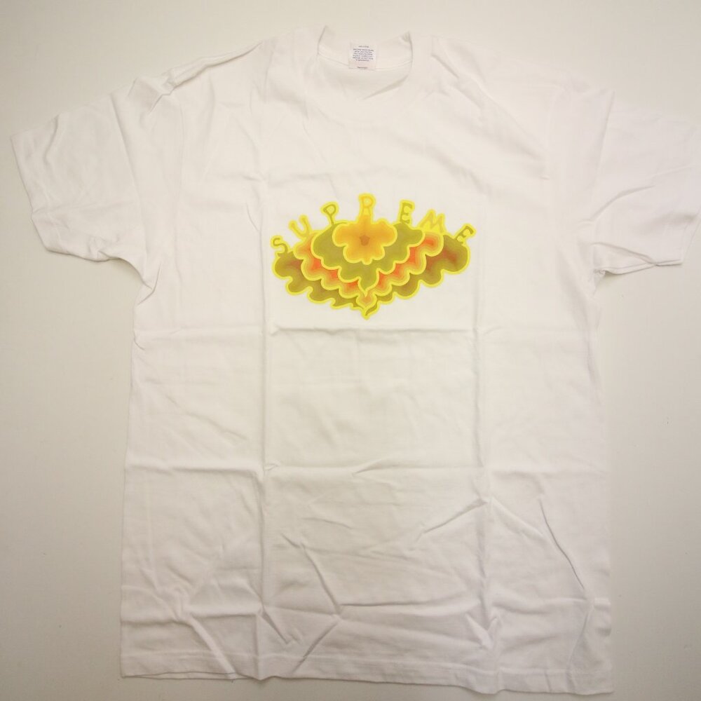 Supreme Cloud Tee T-Shirt Large White SS19 2019 Open Bag for Measurements - Picture 3 of 8
